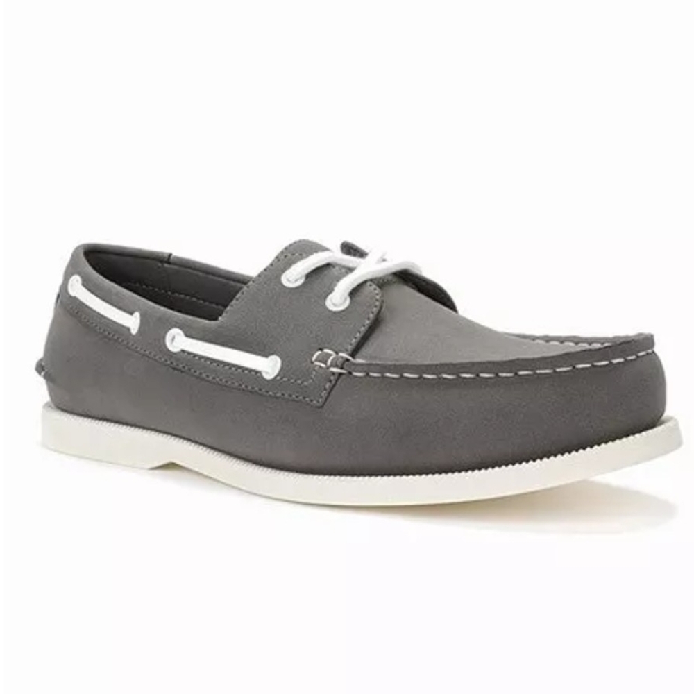 Club Room Charcoal Boat Shoes